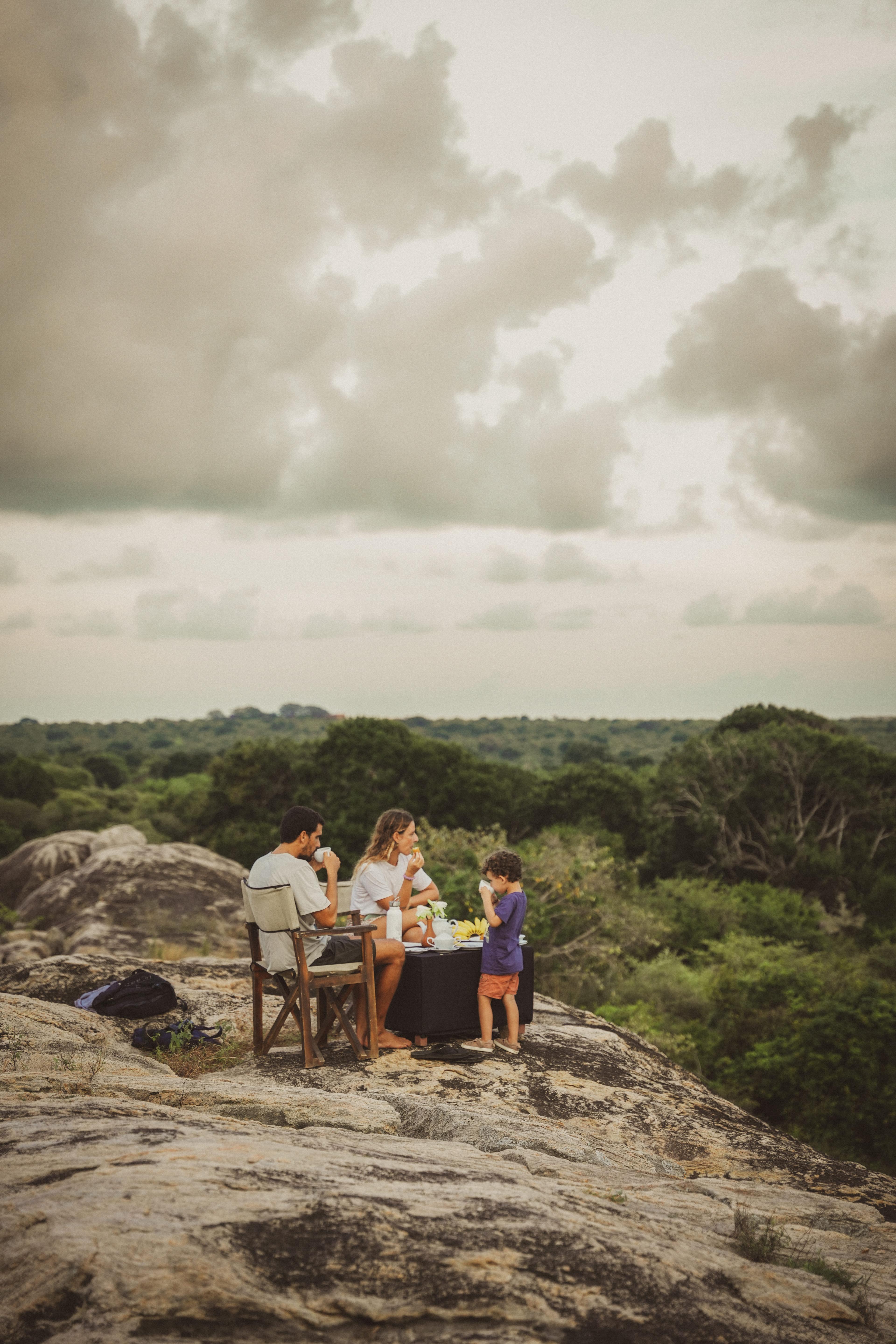 Tea on the Rock at Sunset